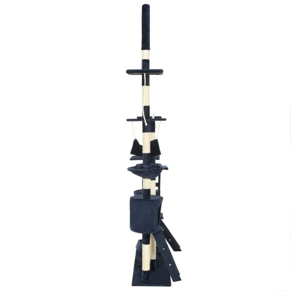 Albero Per Gatti Con Tiragraffi In Sisal 230-250 Cm Blu - Image 3