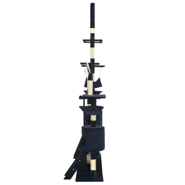 Albero Per Gatti Con Tiragraffi In Sisal 230-250 Cm Blu - Image 4