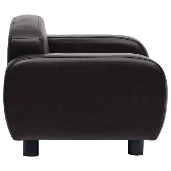 Divano Per Cani Nero 80x50x40 Cm In Similpelle - Image 5