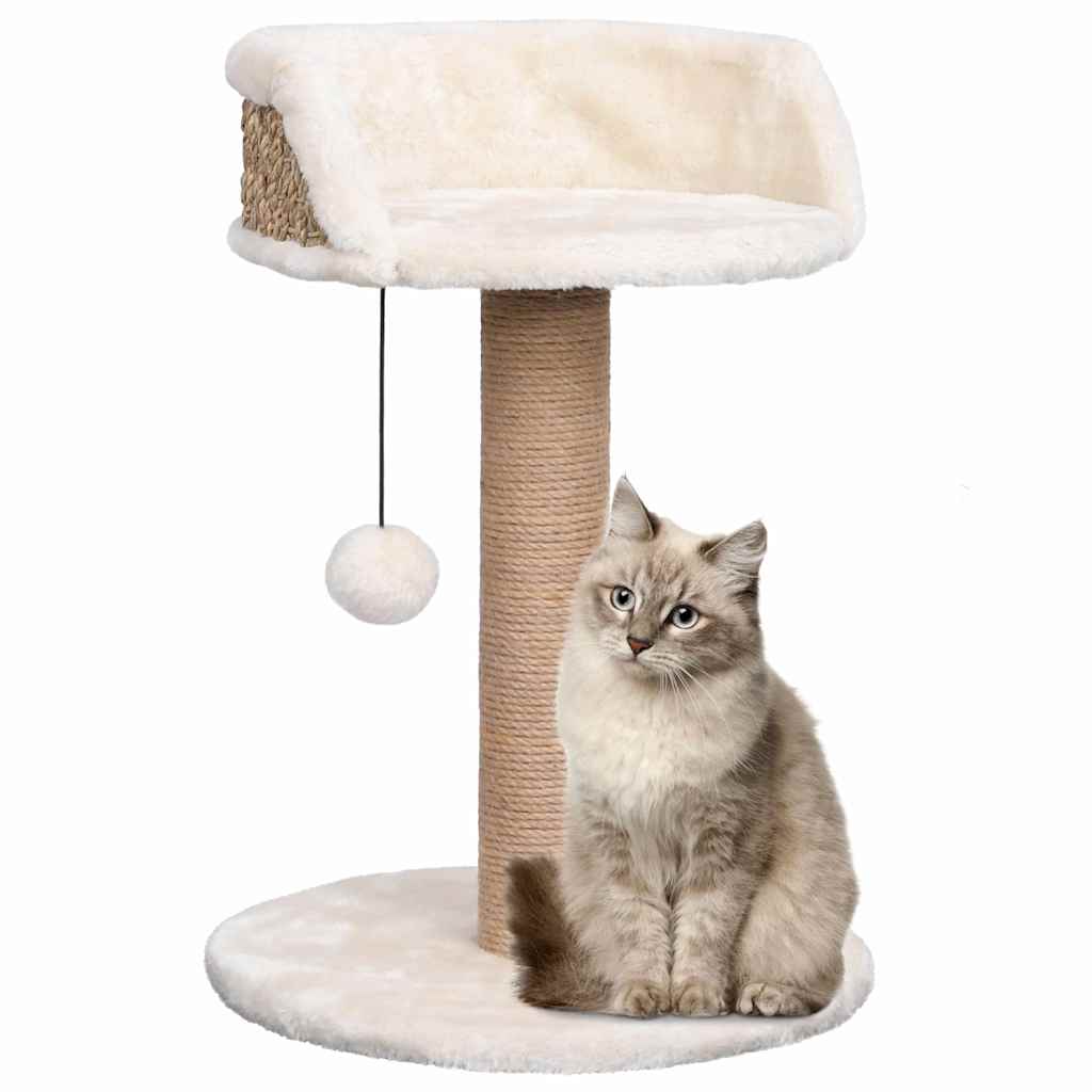 Albero Per Gatti Con Palo Tiragraffi 49 Cm In Giunco