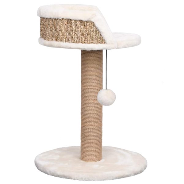 Albero Per Gatti Con Palo Tiragraffi 49 Cm In Giunco - Image 4