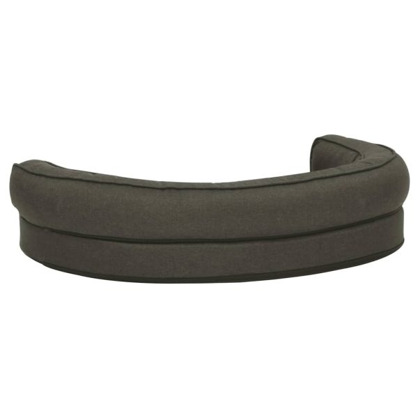Materasso Ergonomico Per Cani 75x53cm Effetto Lino Grigio Scuro - Image 5