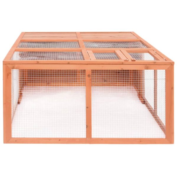 Gabbia Per Animali Da Giardino 150x100x50 Cm Massello Di Abete - Image 4