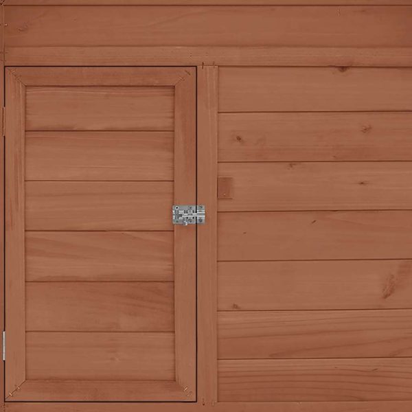 Pollaio Moka E Bianco 150x96x110 Cm Legno Massello Di Abete - Image 6