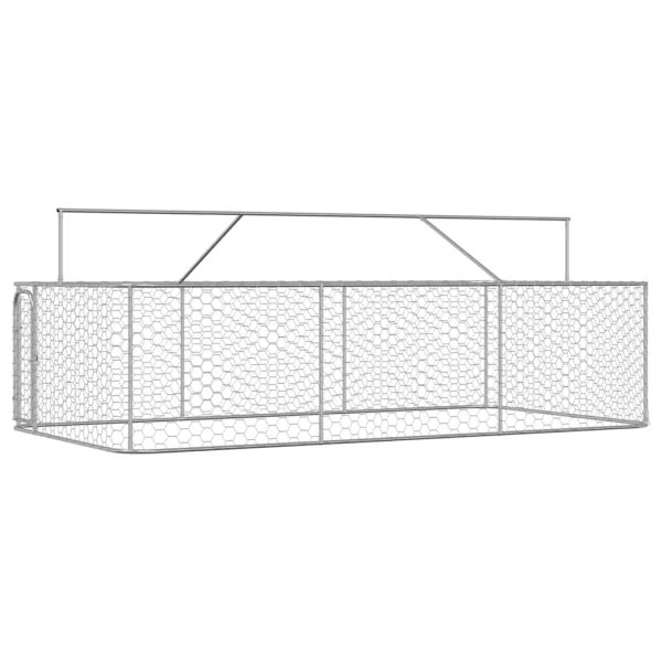 Gabbia Per Cani Da Esterno Con Tetto 400x200x150 cm - Image 4