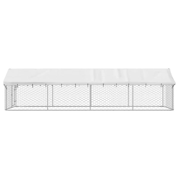 Gabbia Per Cani Da Esterno Con Tetto 600x200x150 cm - Image 6