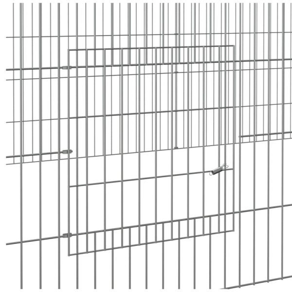 Conigliera Con 5 Pannelli 541x109x54 Cm Ferro Zincato - Image 6