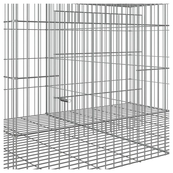 Conigliera Con 2 Pannelli 110x79x54 Cm Ferro Zincato - Image 6
