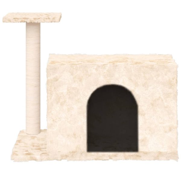 Albero Per Gatti Con Tiragraffi In Sisal Crema 51 cm - Image 3