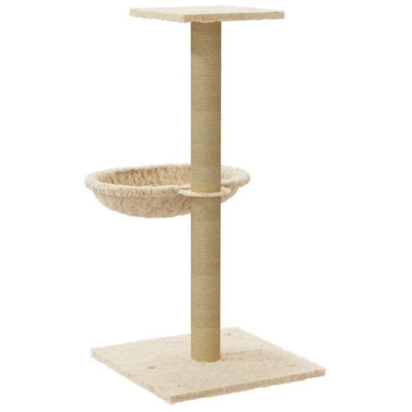 Albero Per Gatti Con Palo Tiragraffi In Sisal Crema 74 cm - Image 6