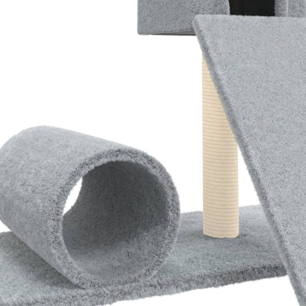 Albero Per Gatti Con Tiragraffi In Sisal Grigio Chiaro 59 cm - Image 6