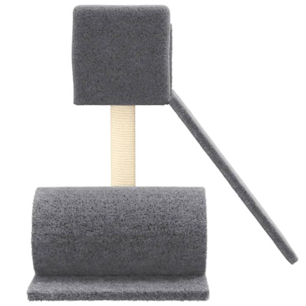 Albero Per Gatti Con Tiragraffi In Sisal Grigio Scuro 59 cm - Image 4