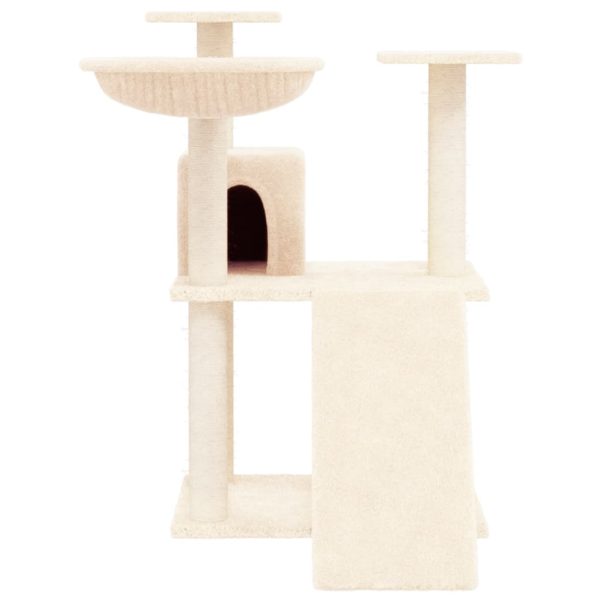 Albero Per Gatti Con Tiragraffi In Sisal Crema 83 cm - Image 3