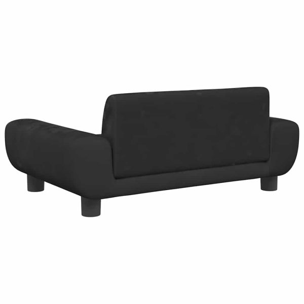 Lettino Per Cani Nero 70x45x33 Cm In Velluto - Image 5