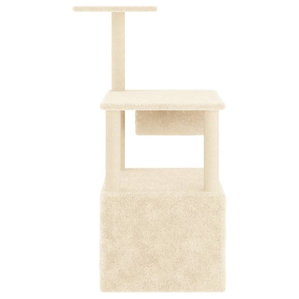 Albero Per Gatti Con Tiragraffi In Sisal Crema 109,5 cm - Image 4