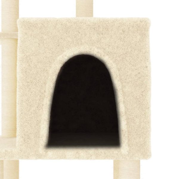 Albero Per Gatti Con Tiragraffi In Sisal Crema 97 cm - Image 5