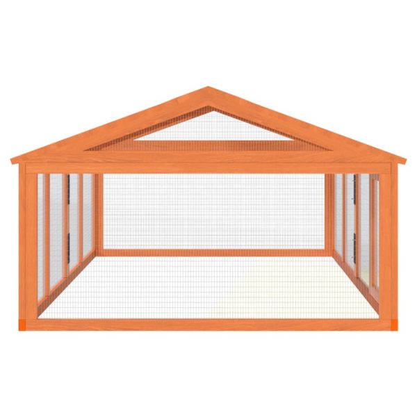 Box Per Animali Marrone 200x112,5x74 Cm Legno Massello Di Pino - Image 5