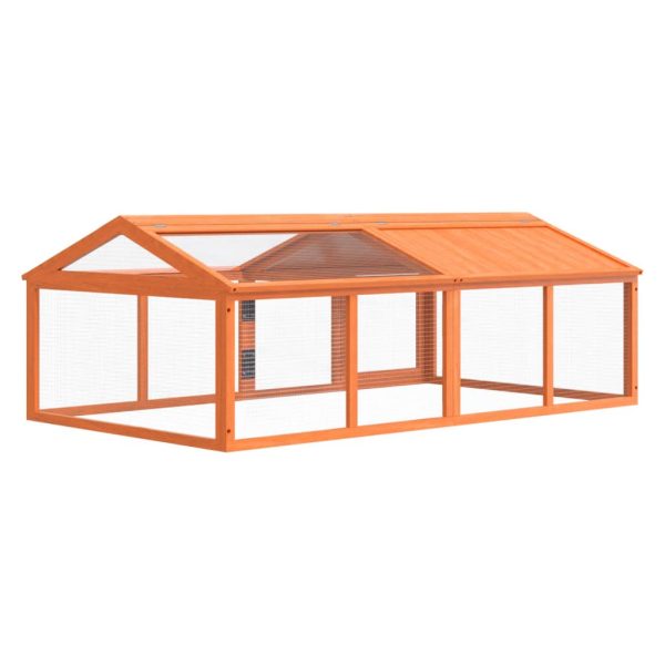 Box Per Animali Marrone 200x112,5x74 Cm Legno Massello Di Pino - Image 6