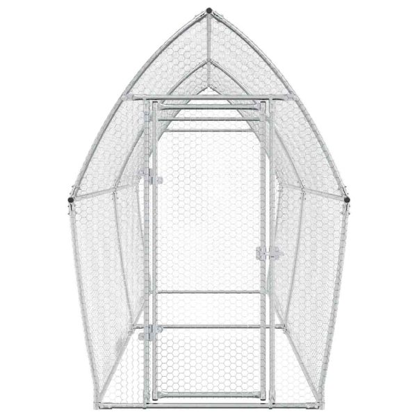 Gabbia Per Polli Argento 400x105x182 Cm In Acciaio Zincato - Image 4
