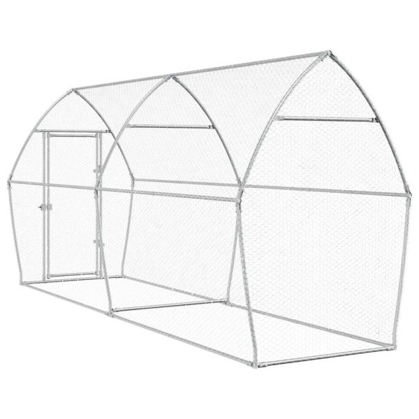 Gabbia Per Polli Argento 400x105x182 Cm In Acciaio Zincato - Image 6