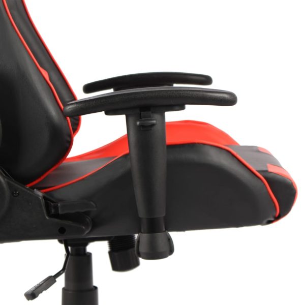 Sedia Da Gaming Girevole Rossa In Pvc - Image 5