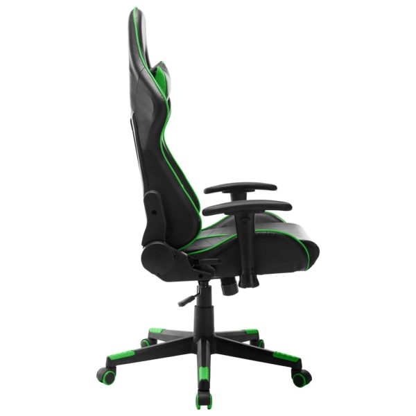 Sedia Da Gaming Nera E Verde  In Similpelle - Image 3