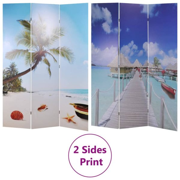 Paravento Pieghevole 120x170cm Con Stampa Spiaggia - Image 6