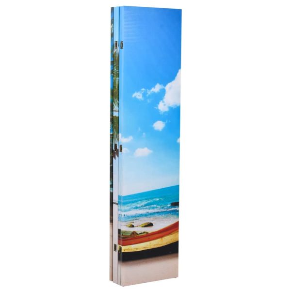 Paravento Pieghevole 200x170 Cm Con Stampa Spiaggia - Image 3