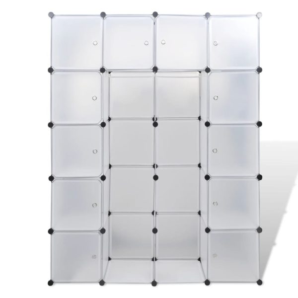 Armadietto Modulare 14 Scomparti Bianco 37 X 146 X 180,5 cm - Image 3