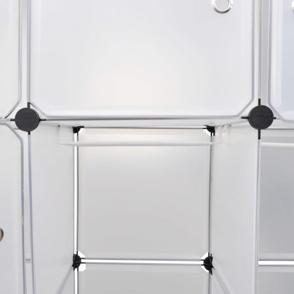 Armadietto Modulare 14 Scomparti Bianco 37 X 146 X 180,5 cm - Image 5