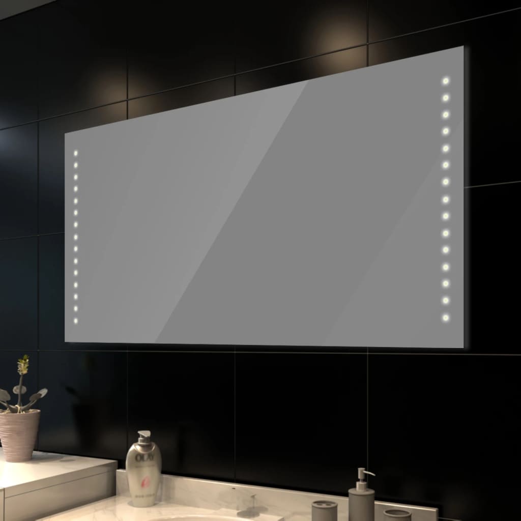 Specchio Da Bagno 100 X 60 Cm( L X H) Con Luci Led