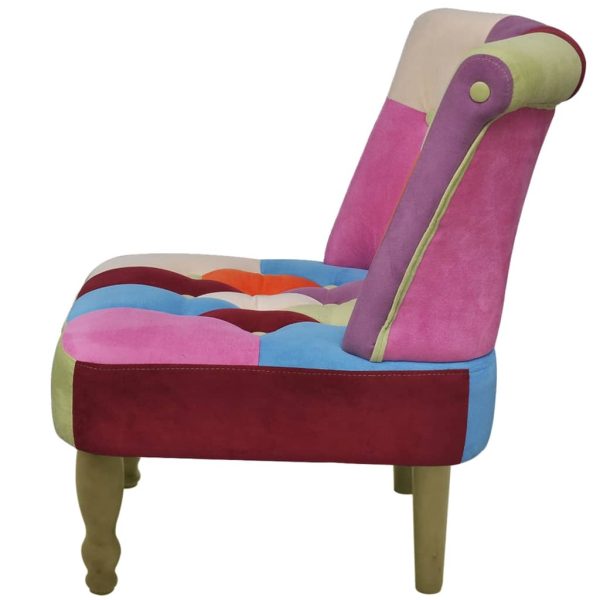 Poltrone Francesi 2 Pz Design Patchwork In Tessuto - Image 4