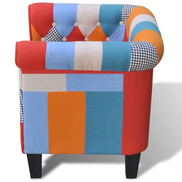 Poltrona Con Design Patchwork In Tessuto - Image 3