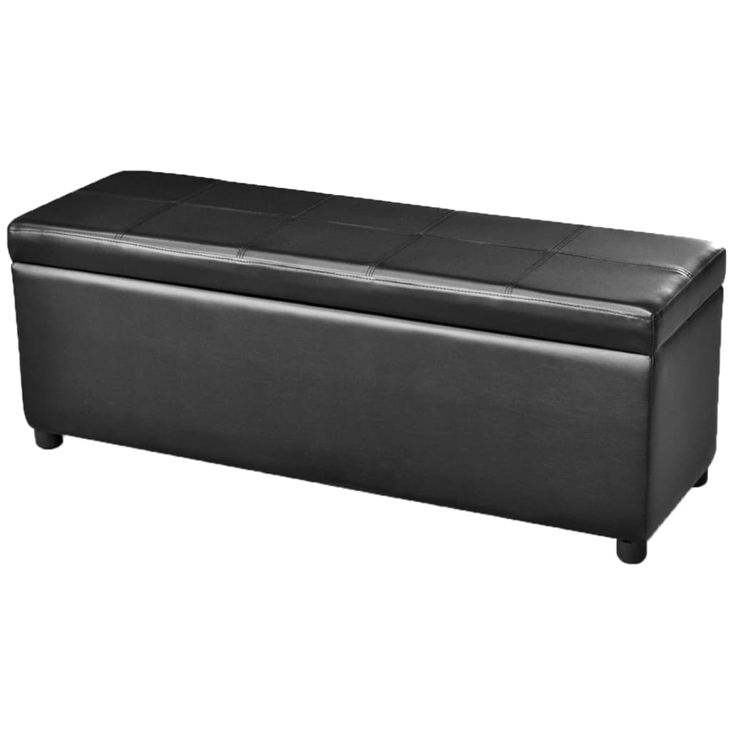 Cassapanca Lunga In Legno Nera