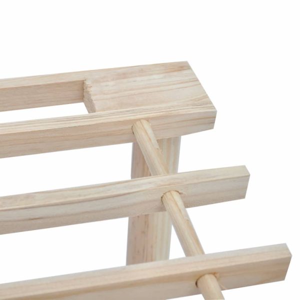 Scarpiere A 3 Livelli 2 Pz In Legno Massello Di Abete - Image 4
