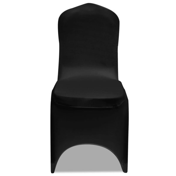 Coprisedia In Tessuto Elasticizzato Nero Set 6 pz - Image 3