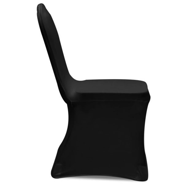 Coprisedia In Tessuto Elasticizzato Nero Set 6 pz - Image 4