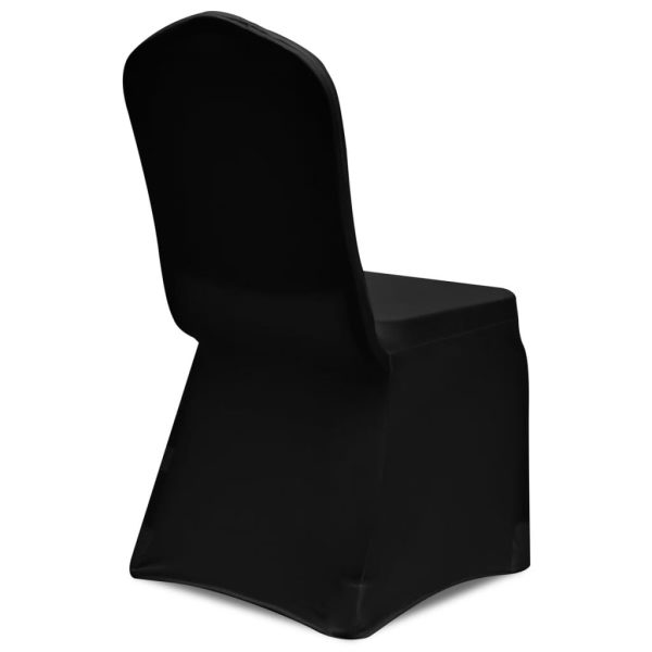Coprisedia In Tessuto Elasticizzato Nero Set 6 pz - Image 5