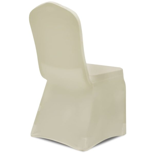 Coprisedia In Tessuto Elasticizzato Crema 6 pz - Image 5