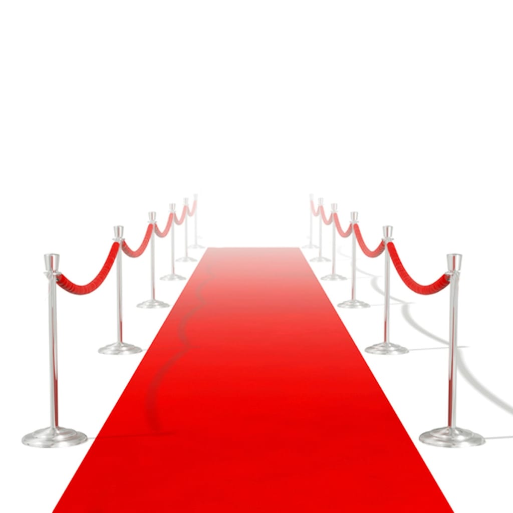 Tappeto Rosso 1 X 20 M Extra Spesso 400 G/m2