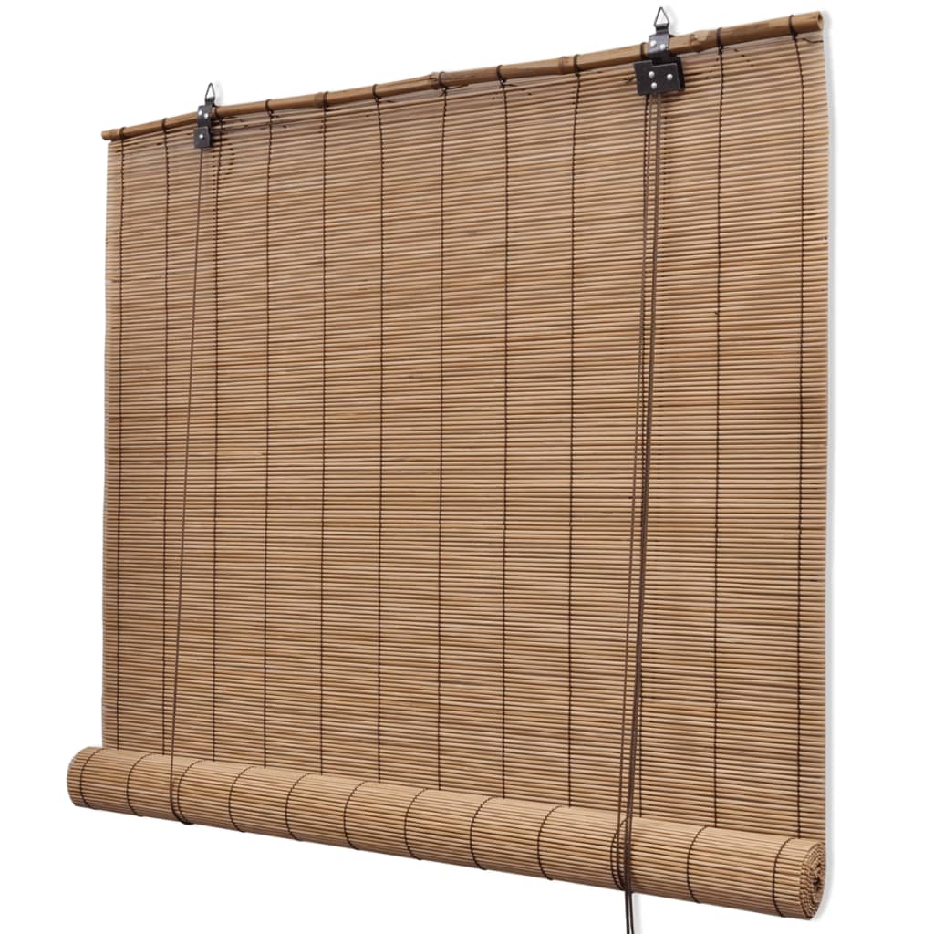 Tende A Rullo In Bambù Marrone 120x160 cm