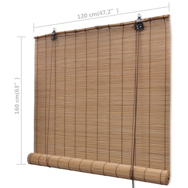 Tende A Rullo In Bambù Marrone 120x160 cm - Image 6