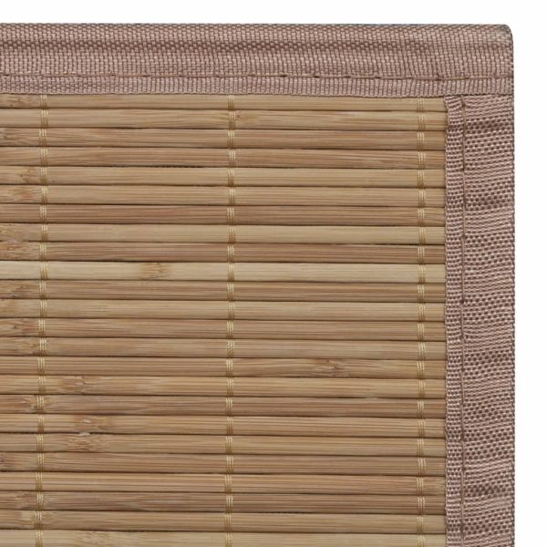 Tappeto Rettangolare In Bambù Marrone 150 X 200 cm - Image 6