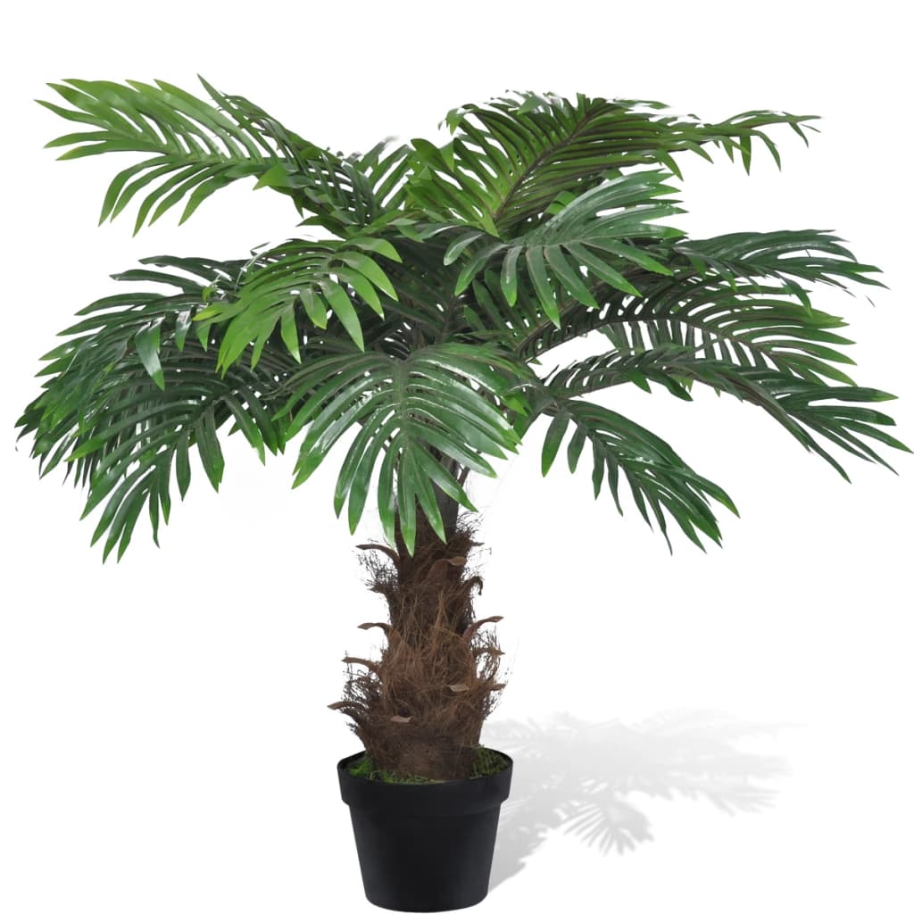 Palma Cycus Artificiale Realistica Con Vaso 80 cm