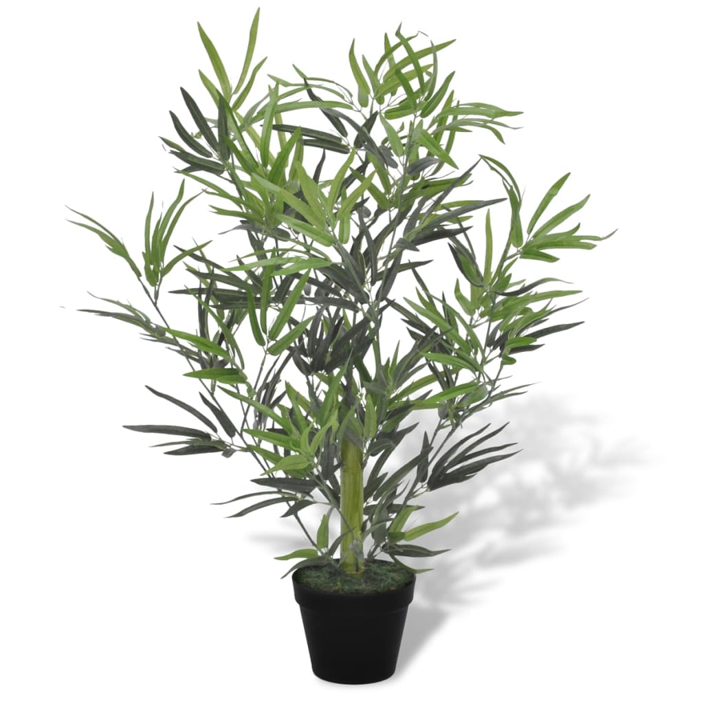 Albero Bambù Artificiale Con Vaso 80 cm