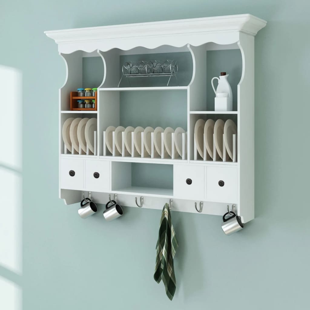 Pensile Da Cucina In Legno Bianco