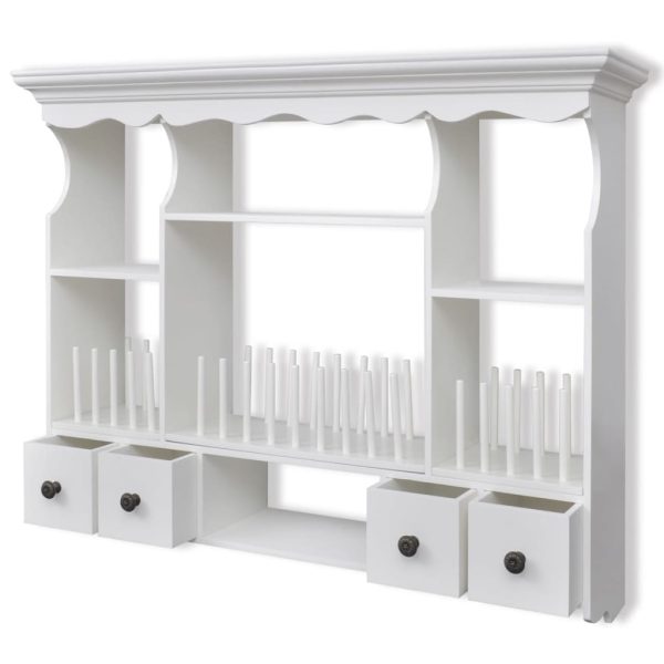 Pensile Da Cucina In Legno Bianco - Image 4