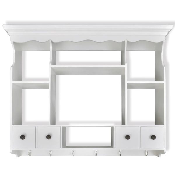 Pensile Da Cucina In Legno Bianco - Image 5