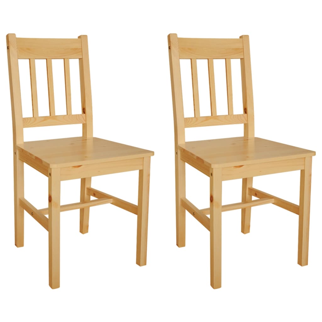 Sedie Da Pranzo 2 Pz In Legno Di Pino