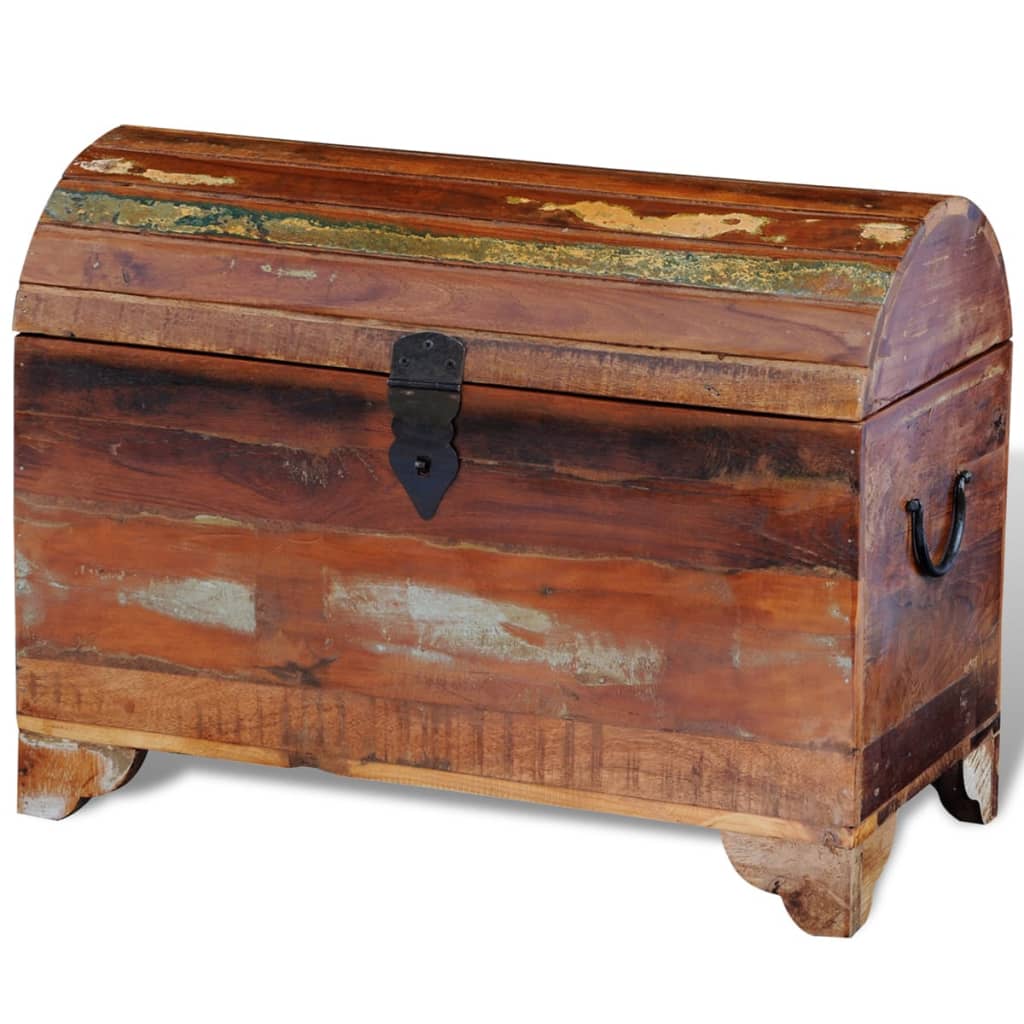 Cassa Di Stoccaggio In Legno Massello Di Recupero